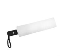 Falconetti Paraguas Plegable Antiviento - Apertura y Cierre Automático - 8 Varillas de Fibra de Vidrio - Para Mujer y Hombres - Poliéster Resistente - Paraguas Grande 100 cm Diámetro - Blanco