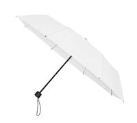 Falconetti Paraguas Plegable - Mini Paraguas - Apertura Manual - 8 Varillas de Fibra de Vidrio - Para Mujer y Hombres - Toldo de Poliéster Resistente - Dosel de 90 cm Diámetro - Blanco