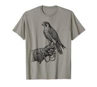Falconry Glove Falcon Peregrine Hawk Gauntlet Raptor Etching Camiseta