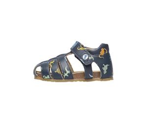 Falcotto ALBY-Sandalias semicerradas de piel con dinosaurios, Azul marino 18