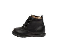 Falcotto Botines de piel de becerro con cremallera y cordones, Negro 26