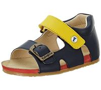 Falcotto Naturino BEA - Sandalias de piel con hebilla y velcro, Blue Blue, 18 EU