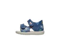 Falcotto Sandalias de piel con cierre adherente, Azul claro 25