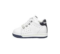 Falcotto Zapatillas Deportivas de Cuero Bicolor con Cordones, Blanco 24