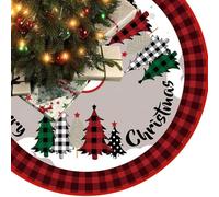 Falda Arbol de Navidad 120cm Alfombra arbol de Navidad para Decoracion Fiestas Navideñas(E)