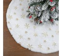 Falda Arbol de Navidad, Alfombra para Arbol de Navidad, Christmas Tree Skirt, Fiestas de Año Nuevo, Decoración de Casas de Vacaciones (78cm)