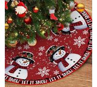 Falda Arbol Navidad, ZoneYan Tapete Árbol de Navidad 120cm, Manta para Árbol de Navida, para Decoracion Arbol Navida, Fiestas Navideñas