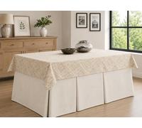 Falda Camilla Chenilla + Tapete (Marfil, 70x120cm, Rectangular)