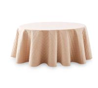 Falda Camilla VELVET acolchada, Enaguilla de Invierno Ovalada, disponible en varias medidas y colores. Faldilla para mesa que mantiene el calor, de tejido aterciopelado y tacto extra suave, de Beige