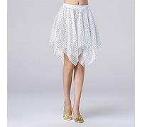Falda Carnaval Mujer - Ropa de Disfraz Belly Performance Latin Irregul Latin Women Dance Lentejuelas Falda Falda (I One Size)