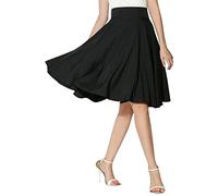 Falda Corta Mujer Vaquera,Vestido Casual de Verano para Mujer Cintura Alta Una línea Midi Gasa Falda Maxi Plisada