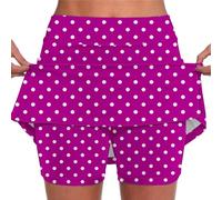 Falda corta para mujer de cintura alta sólida tenis golf entrenamiento deportes pantskirts para yoga Gym Dance Running vientre plano faldilla de tela extensible para mujer, verano falda atlética, 04