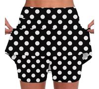 Falda corta para mujer de cintura alta sólida tenis golf entrenamiento deportes pantskirts para yoga Gym Dance Running vientre plano faldilla de tela extensible para mujer, verano falda atlética, 04