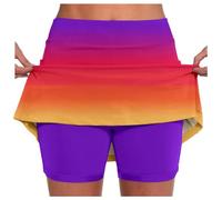 Falda Corta Y Blusa para Fiesta De Noche Short Tableada Leopardo Escocesa Satin Brillante Acampanada Encaje Medieval Tipo Fucsia Bolsillos Floral Paso Nochevieja Clásicas Cruzadas Caderonas Invitadas