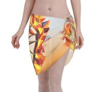 Falda cruzada única con estampado de caballo de guerra de llama, elegante traje de baño para mujeres, pareo para trajes de baño, perfecta para ropa de playa y día festivo