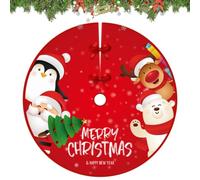 Falda de árbol de Navidad alfombra bajo árbol 90 cm cubierta | Faldas tradicionales para árbol de Navidad, entrada, salón o sala de estar, hogar, reunión familiar y tipo A