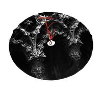 Falda de árbol de Navidad con diseño de edificios extraños de 36 pulgadas - Celebración de Navidad y decoración de fiesta de Año Nuevo