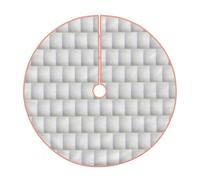 Falda de árbol de Navidad con estampado de ladrillo blanco antiguo, apto para Navidad, fiestas, vacaciones y decoraciones de Año Nuevo