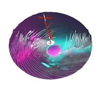 Falda de árbol de Navidad de 36 pulgadas, decoración festiva de música con ondas sonoras para decoración de Navidad en interiores y exteriores