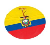 Falda de árbol de Navidad estampada con bandera de Ecuador, decoraciones navideñas, 36 pulgadas, perfecta para fiestas festivas y decoraciones de Año Nuevo
