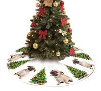 Falda de árbol de Navidad personalizada con foto de mascota, falda de árbol de felpa, decoración de Navidad, decoración única de vacaciones, decoraciones de invierno para el hogar, regalos de