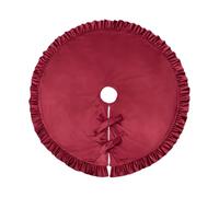 Falda De Árbol De Navidad Vintage,132 Cm Alfombra con Volantes Decorativa - Falda De Árbol con Volantes | para Vacaciones Otoño Exterior Casa Encantada Interior