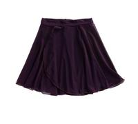 Falda de Ballet for mujer, traje baile for adultos, ropa diaria, faldas envueltas en malla for deportes Yoga Para Mujer(Deep purple,L(160-170cm))