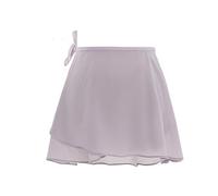 Falda de ballet para adultos, una falda para practicar bailes, falda de gasa, delantal de gasa, baile diario, corbata, falda corta, Color lila claro., M