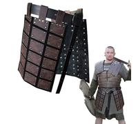 Falda de batalla medieval, cinturón de muslo medieval,Cinturón hasta el muslo para disfraz de caballero de piel sintética - Protección retro con cinturón, disfraz de caballero para hombre, es