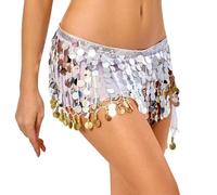 Falda de Cadera Exquisita con Flecos Lentejuelados, Diseñada para Danza Oriental Elegante, Práctica y Actuaciones Escénicas - con Movimiento Fluido y Detalles Brillantes para Mujer