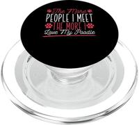Falda de caniche para Mujer Mama The More I Love My Poodle Mom PopSockets PopGrip para MagSafe