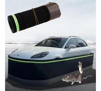 Falda de Caravana Zócalo Faldón Enrollable para Caravana de 80 cm de Alto para Invierno, con Tira Reflectante y Malla de Acero en La Parte Inferior(L 107ft/32.6m)