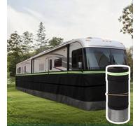 Falda de Caravana Zócalo Faldón para Caravana de 80 cm de Alto para Invierno, Faldón Impermeable de Fibra de Madera de Alta Densidad para Todo Tipo de Clima, Faldón Engrosado(L 20.4m/67ft)