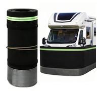 Falda de Caravana Zócalo Faldón para Caravana, Protector de Ruedas Exterior de Autocaravana de Instalación Rápida, Kit de Faldón para Caravana con Base de Malla de Hierro Reforzada(L 20.4m/67ft)