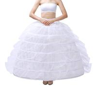 Falda de crinolina con cordón en la cintura hasta el suelo, falda de crinolina para vestido de baile, vestido de novia, vestido de baile, falda de boda