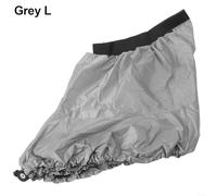 Falda de cubierta de canoa y rociador, cubierta de cabina de nailon 420D, impermeable, ajustable, ajuste elástico para almacenamiento fuera de temporada y protección al aire libre, gris o negro (gris