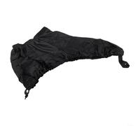 Falda de cubierta de canoa y rociador, cubierta de cabina de nailon 420D, impermeable, ajustable, ajuste elástico para almacenamiento fuera de temporada y protección al aire libre, gris o negro (negro