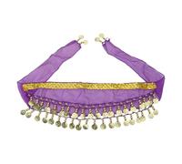 Falda de danza del vientre con lentejuelas brillantes, ajustable, disfraz de perro para danza del vientre, cadena de cintura con lentejuelas