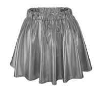 Falda de lentejuelas para mujer, falda corta plisada de cintura alta lisa, para mujer, holgada, patinadora metalizada, mini plisada, con lentejuelas brillantes