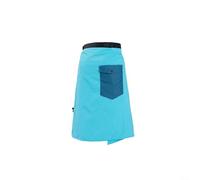 Falda de lluvia para senderismo para mujer, falda de nailon impermeable, ligera, plegable, costuras selladas IPX4, cintura ajustable, azul (azul)