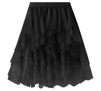 Falda De Malla Negra De 1 Pieza, Falda De Malla Simple, Falda Corta Para Mujeres, Ropa Para Mujeres, Falda De Malla De Moda.
