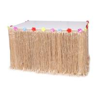 Falda De Mesa Hawaiana De 1 Pieza, Decoración De Ambiente De Fiesta, Falda De Mesa Elástica, Decoración De Fiesta En La Playa, Decoración De Mesa De Fiesta, Decoración De Fiesta Creativa