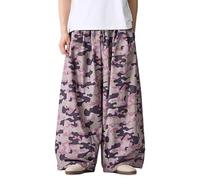 Falda de pantalón para hombre, pantalones japoneses, de lino tradicional, pantalones cómodos de 7/8, kimono de pierna recta, pantalones de lino con cordón, pantalones de verano, tallas grandes