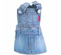 Falda de peto vaquera a rayas para perros DoggyDolly, 70% Dto.