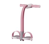 Falda de resistencia del pedal - banda de fitness elástica con pedales de pie | Correa de yoga duradera con mostrador de voz, entrenador abdominal resistente a las lágrimas para adolescentes y adultos
