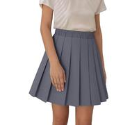 Falda De Tenis Plisada Casual Alta Delgado Corto Una Línea Plisada Ropa Al Aire Libre, gris, 5-6 años