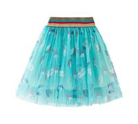 Falda de tul de princesa para niñas, ballet, danza, ocasiones festivas, con bonito diseño de dibujos animados, perfecto para fiestas de vacaciones, azul claro, 3-4 años