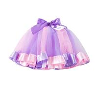 Falda De Tul Mujer, Falda Multicolor De Mujer con Soporte Media CañA Y Volumen En Tul Tutu Caramelo