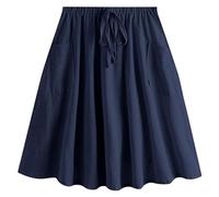 Falda de tul negra para mujer, falda de playa de verano, estilo de ciudad de playa para mujer, sexy, hueca, azul, S