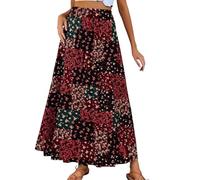 Falda de tul para mujer, falda, elegante, cómoda para el día a día, ocasiones informales con diseño versátil que realza la figura, perfecta para excursiones o fines de semana relajados., rojo, XL